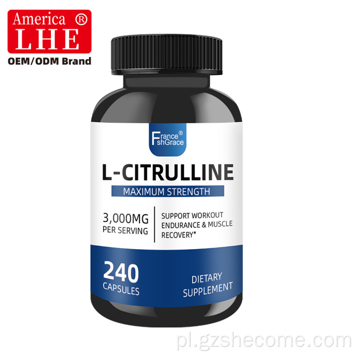 Shecome L Citrulline Capsules Odbudowa mięśni wytrzymałościowych